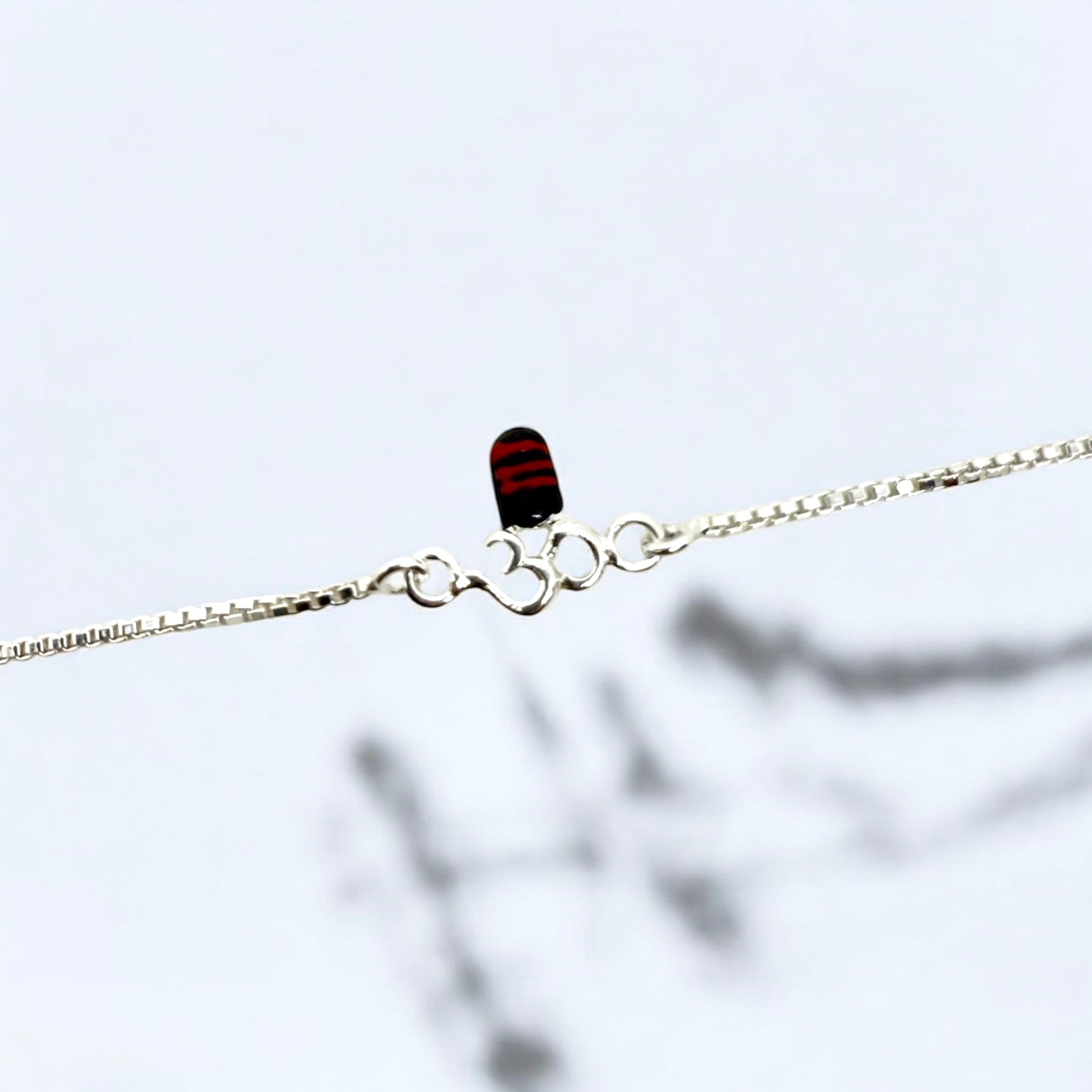 925 Sterling Silver Rakhi Bracelet | Om