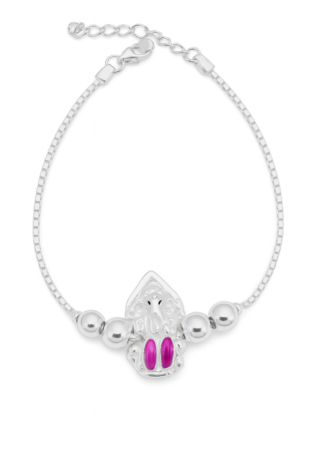 925 Sterling Silver Rakhi Bracelet | Ganesha