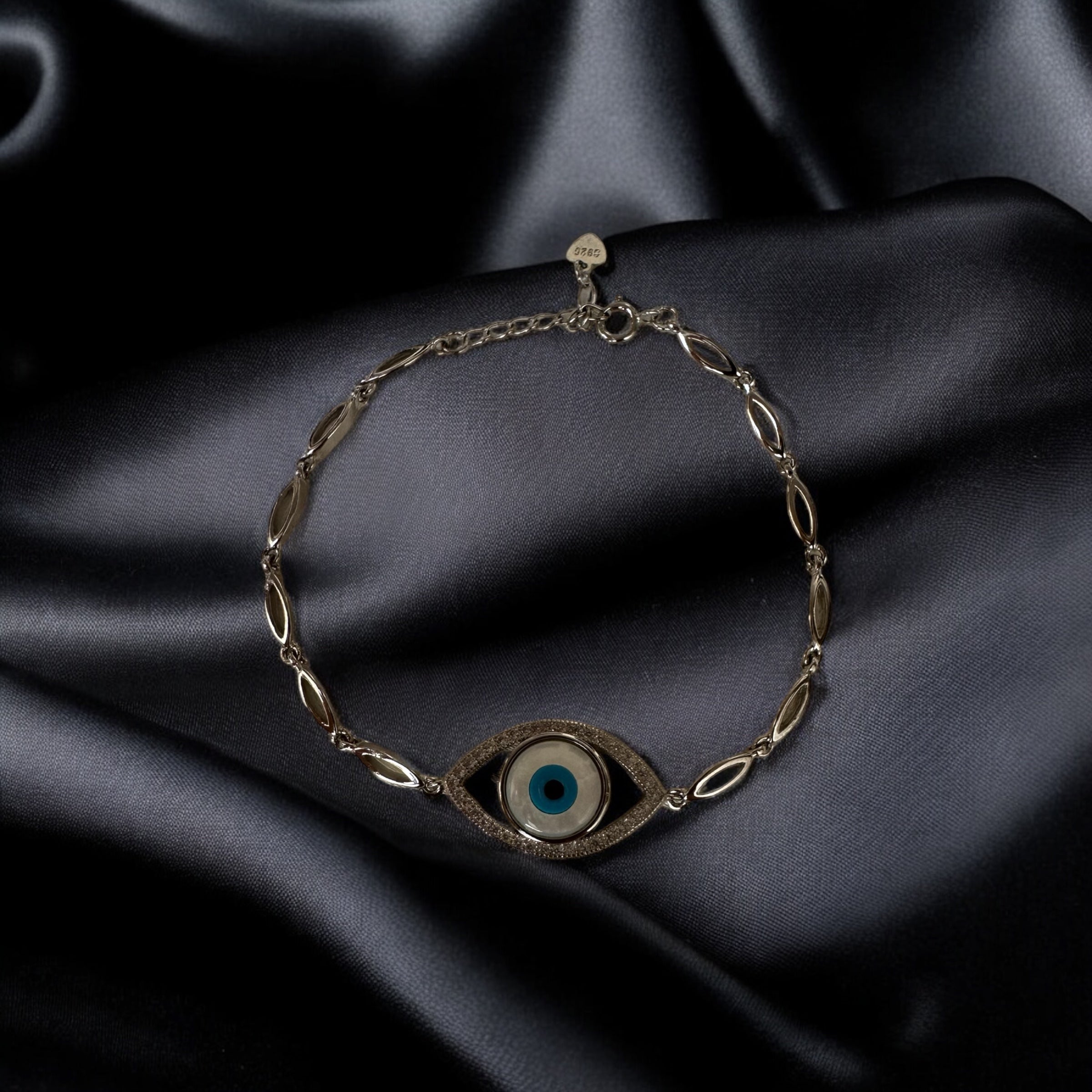 Evil Eye 925 Sterling Silver Bracelet | Hook Style | Nazar is Real 🧿