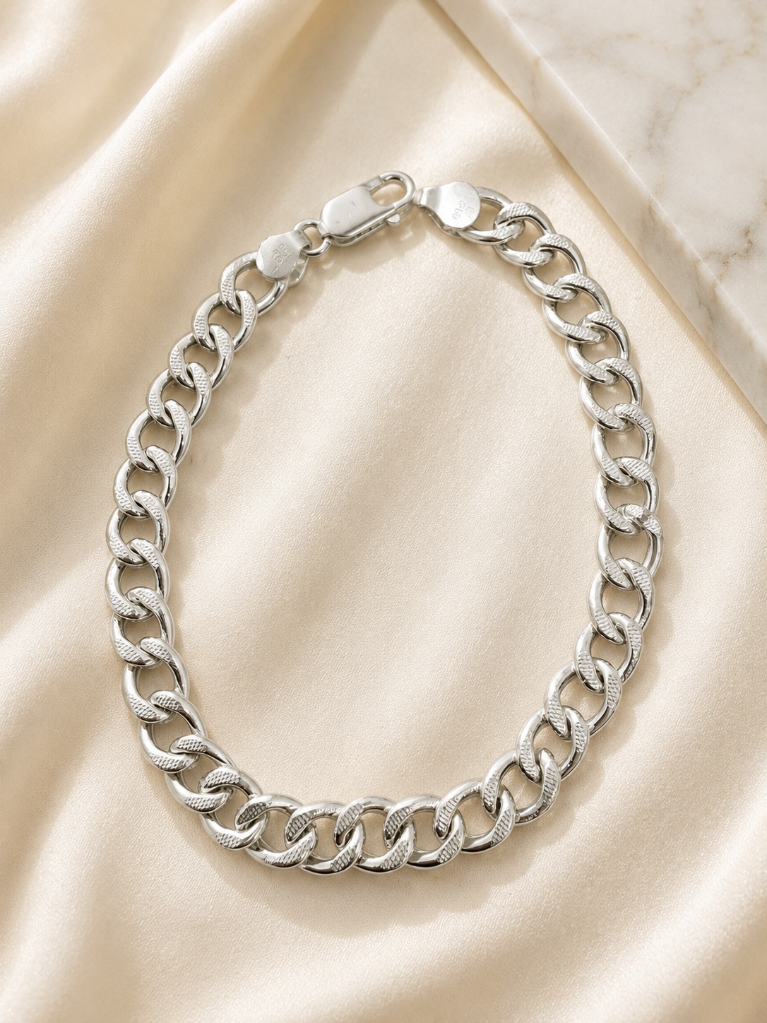 925 Sterling Silver Signature Curb Bracelet