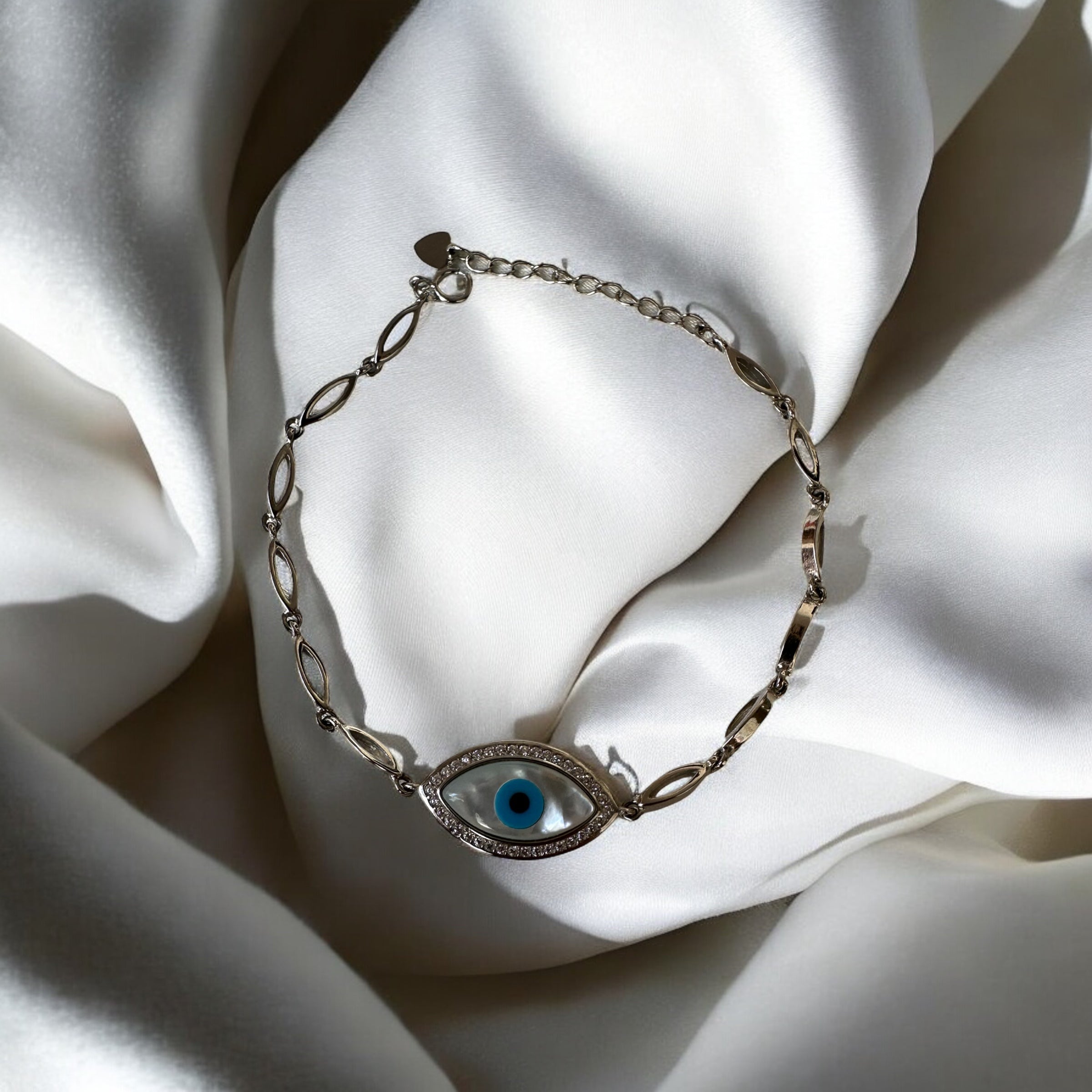 Evil Eye Bracelet | 925 Sterling Silver Bracelet | Hook Style| Nazar is Real 🧿