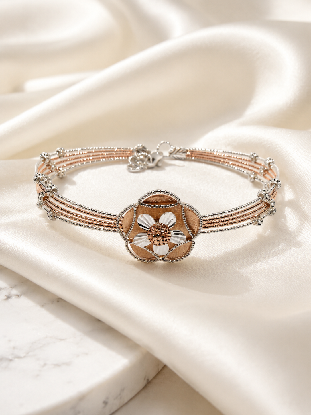 925 Sterling Silver Flora Bracelet