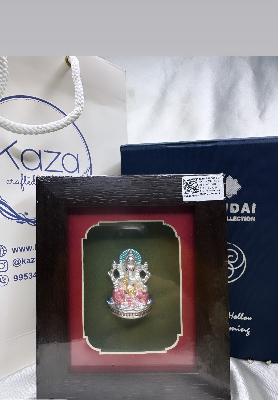 Lord Ganesha Silver Photo Frame