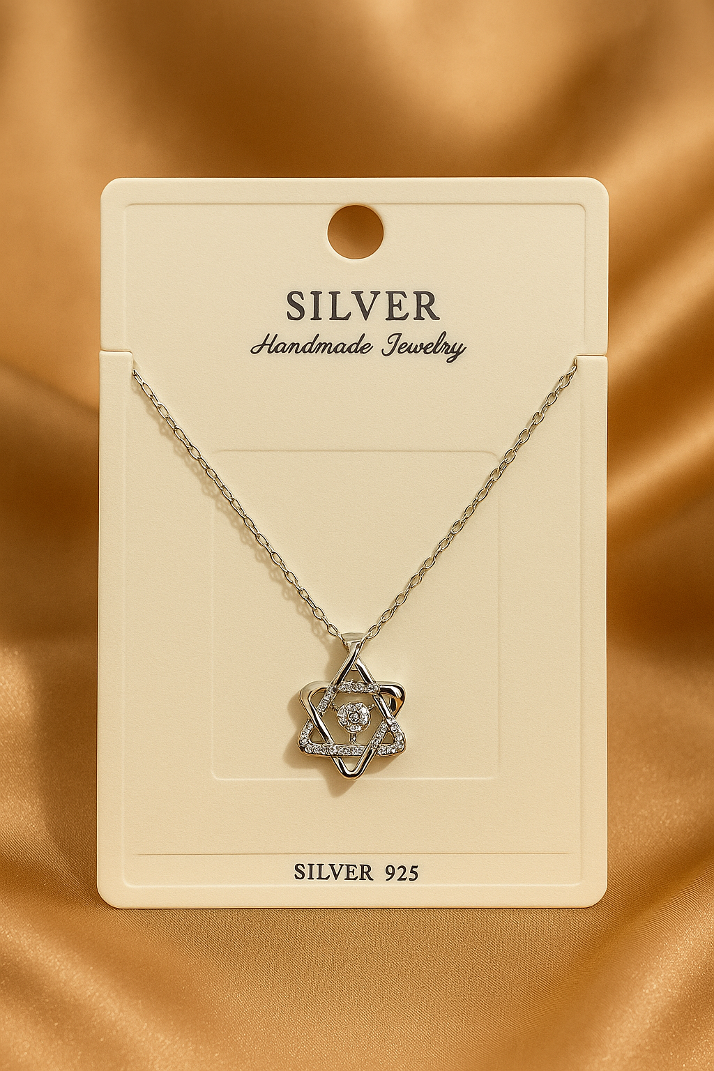 Twinkle Star Pendant Neckpiece – 925 Sterling Silver