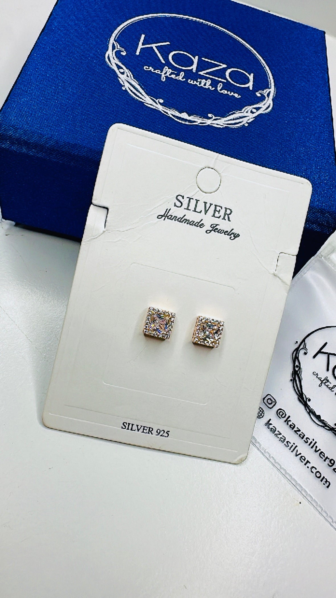 Rose Glow Earrings | 925 Sterling Silver Studs