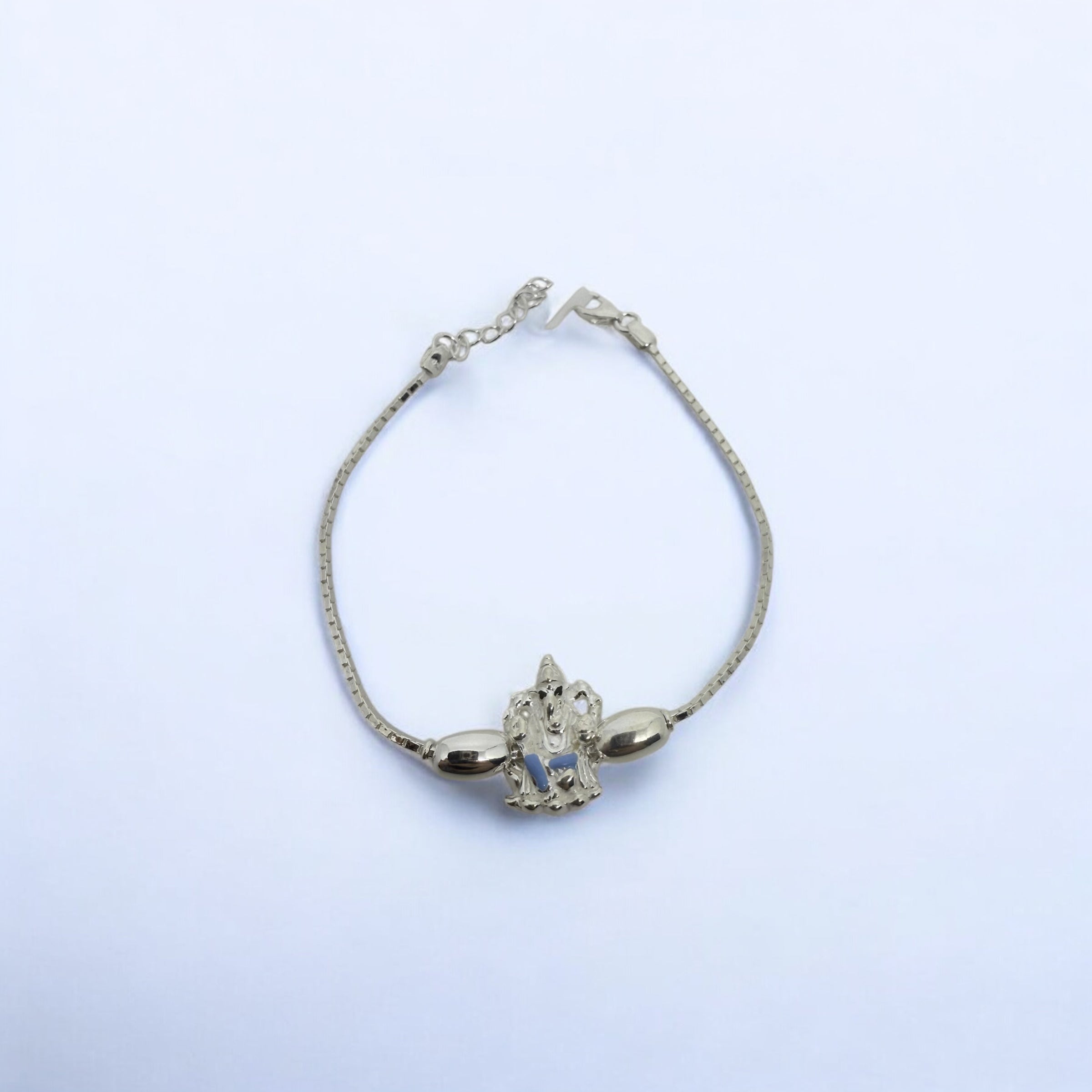 925 Sterling Silver Rakhi Bracelet | Ganesha