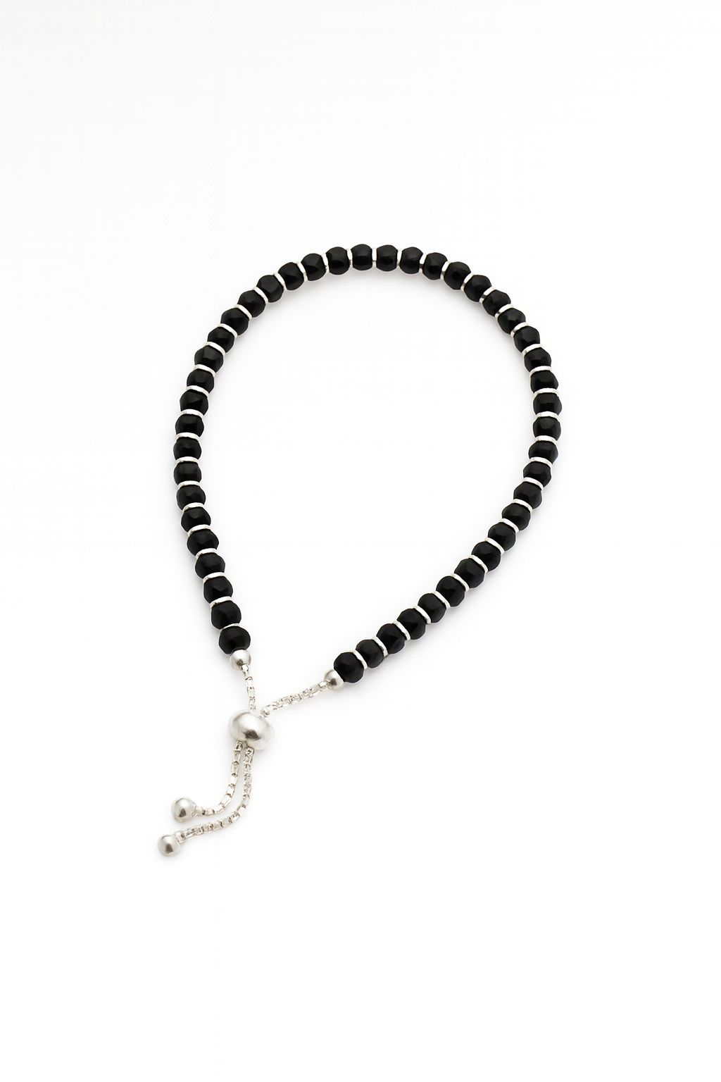 Classic Evil Eye Hand Nazariya | Black Beads Bracelet | Adjustable | For Her