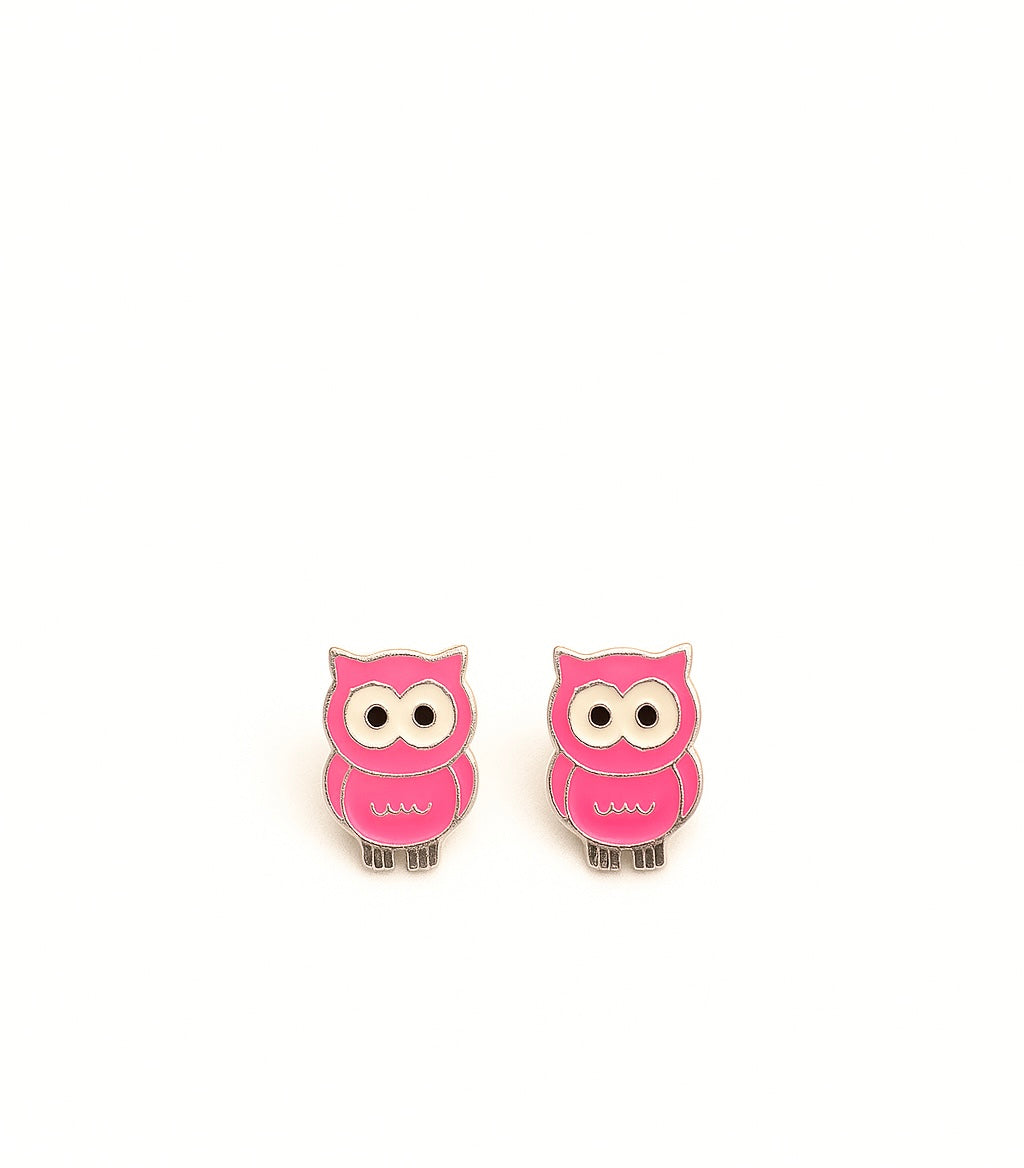 925 Sterling Silver Pink Kid’s Earrings