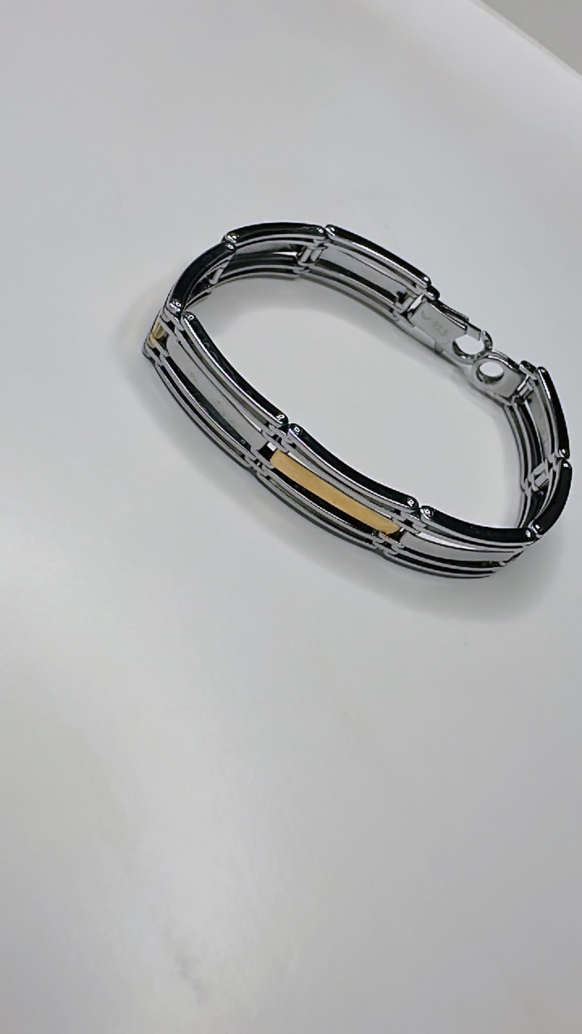 925 Sterling Silver Stride Men’s Bracelet