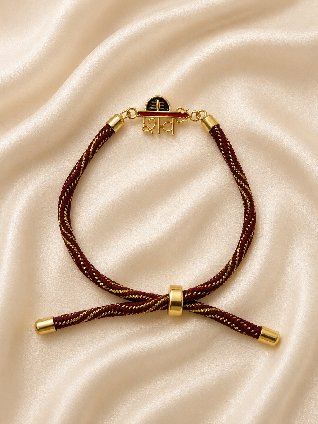 925 Sterling Silver Shiv Adjustable Rakhi