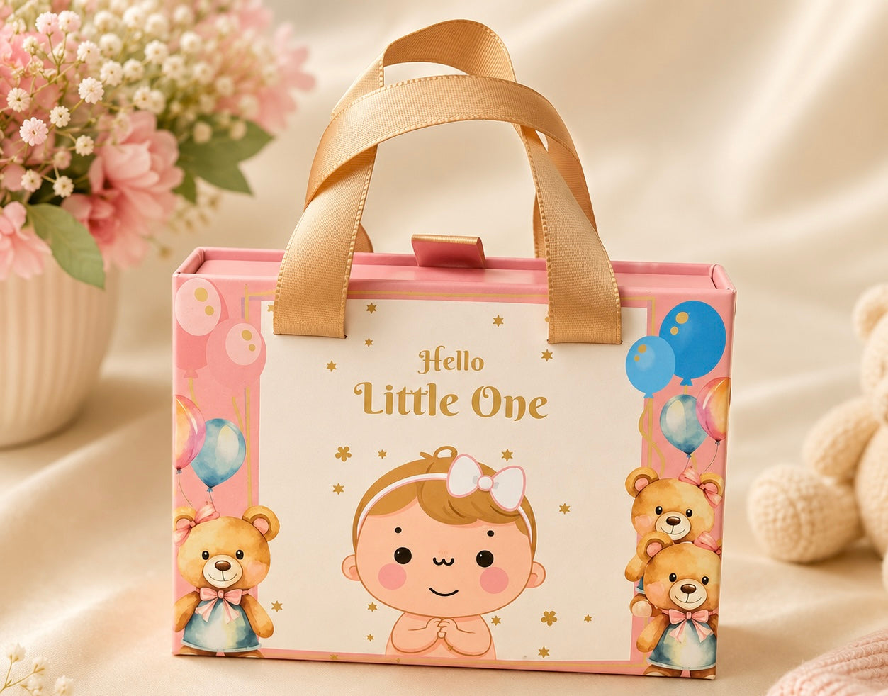 999 Pure Silver Baby Girl Premium Gift Box – Set of 3 Coins (2.5 g x 3= 7.5 grams)