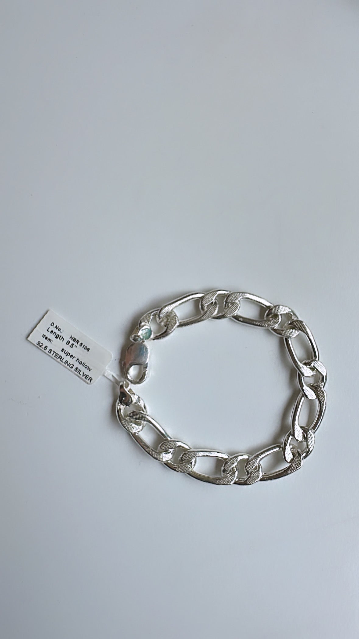 925 Sterling Silver Fusion Men's  Bracelet