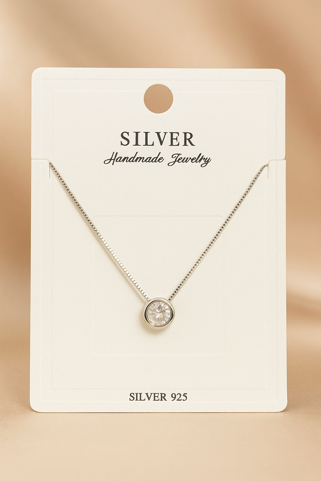 Circle of Calm Pendant Neckpiece | 925 Sterling Silver