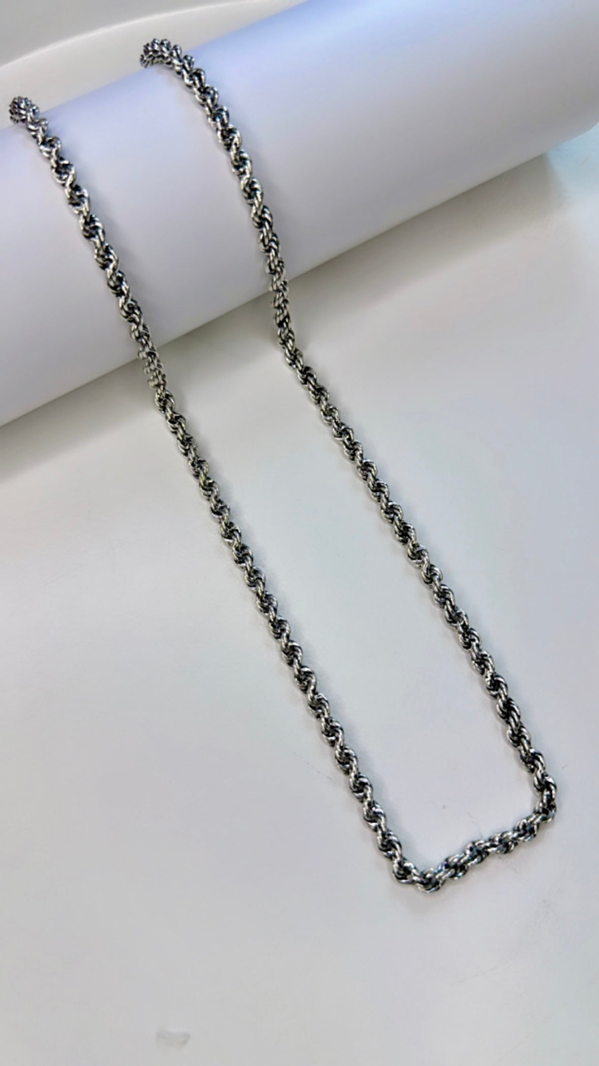 925 Sterling Silver Oxidised Striking Men’s Chain