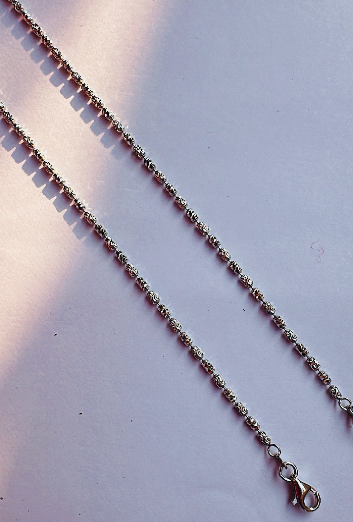 925 Sterling Silver Twinkle Beads Anklets