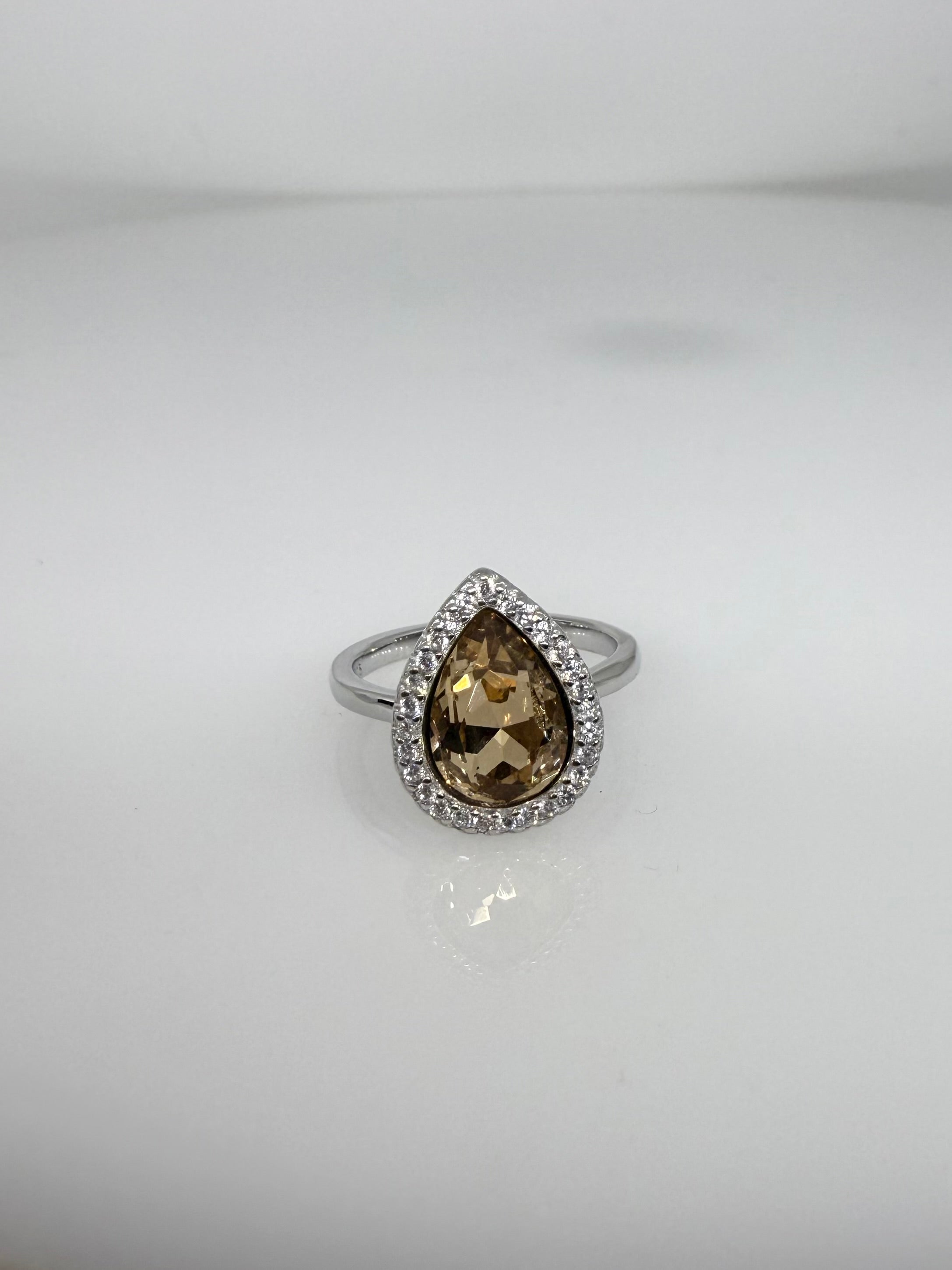 925 Sterling Silver Glimmer Petal Women Ring