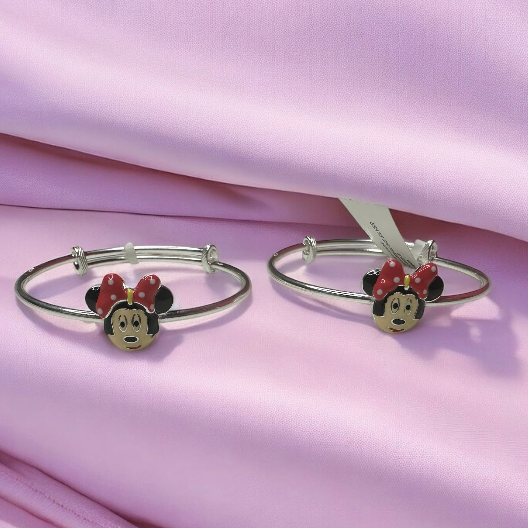 925 Sterling Silver Minnie Mouse Bangles | For Kids |  Ideal for 0-2 years old