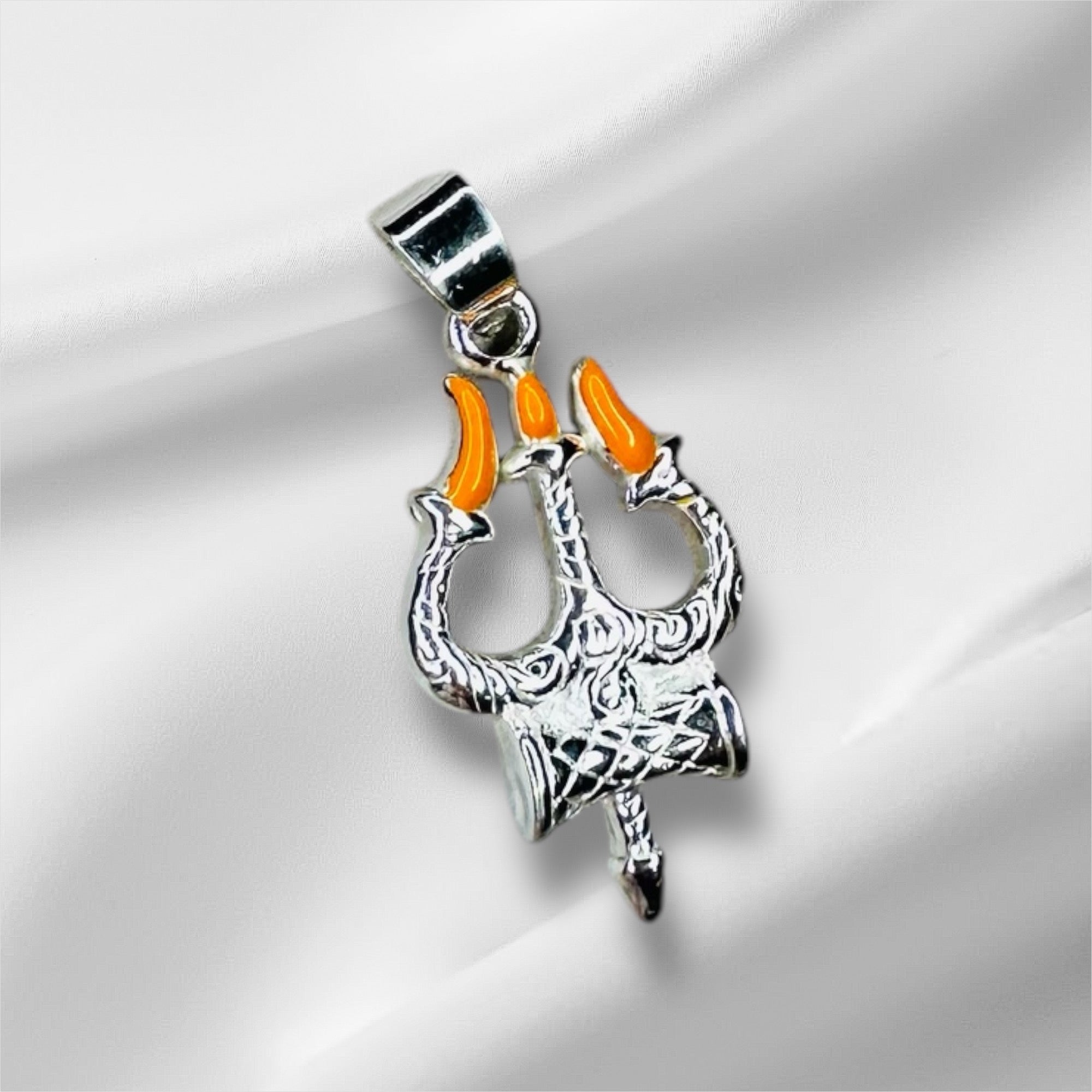 925 Sterling Silver Trishool Pendant