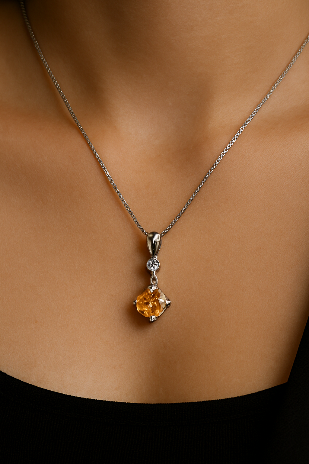 925 Sterling Silver Verdelle Gleam Pendant Neckpiece
