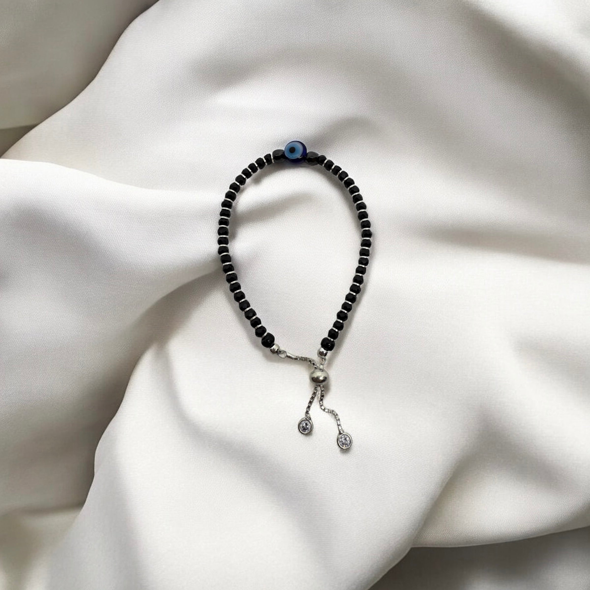 Classic Evil Eye Bracelet | Black Beads Evil Eye Nazariya Bracelet