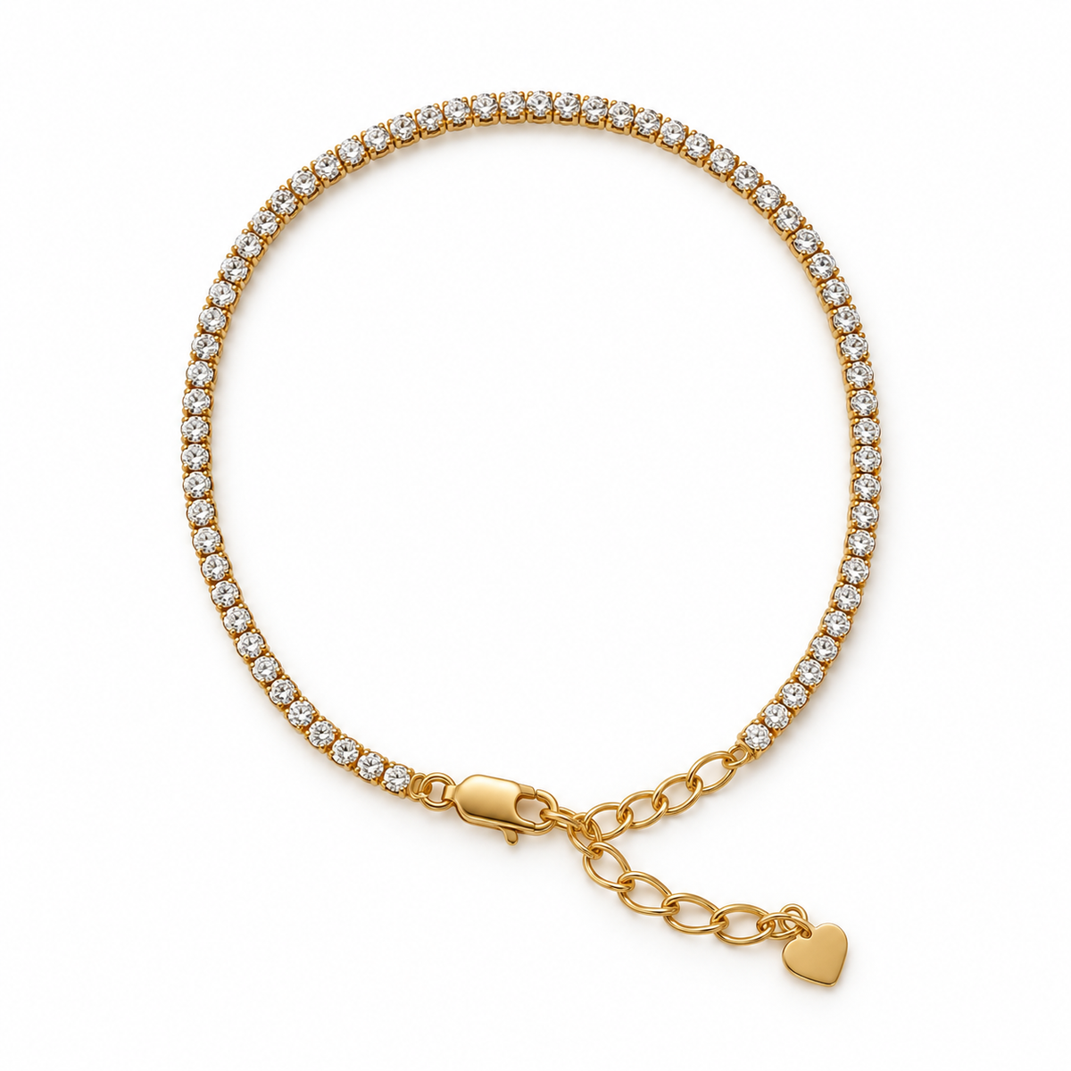 The Golden Glow Tennis Bracelet