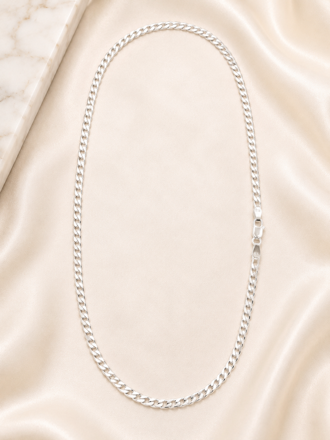 925 Sterling Silver Verona Figaro Chain