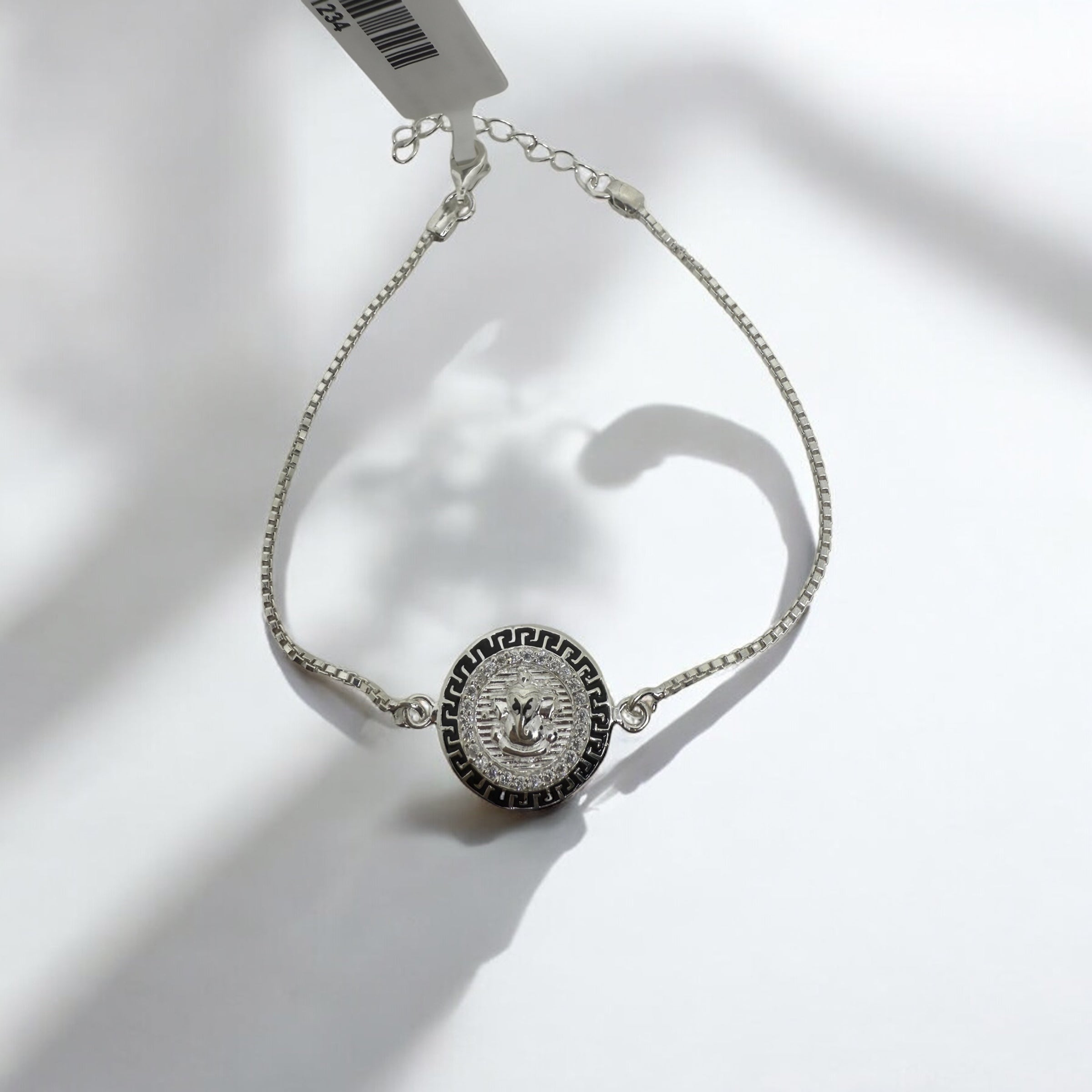 925 Sterling Silver Rakhi Bracelet | Ganesha