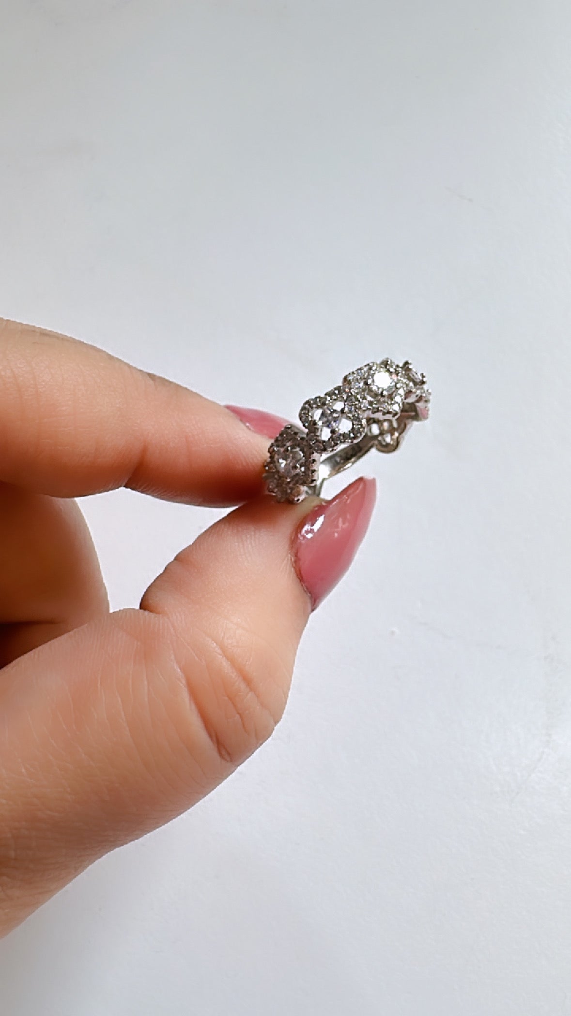 925 Sterling Silver Blossom Women Ring Band