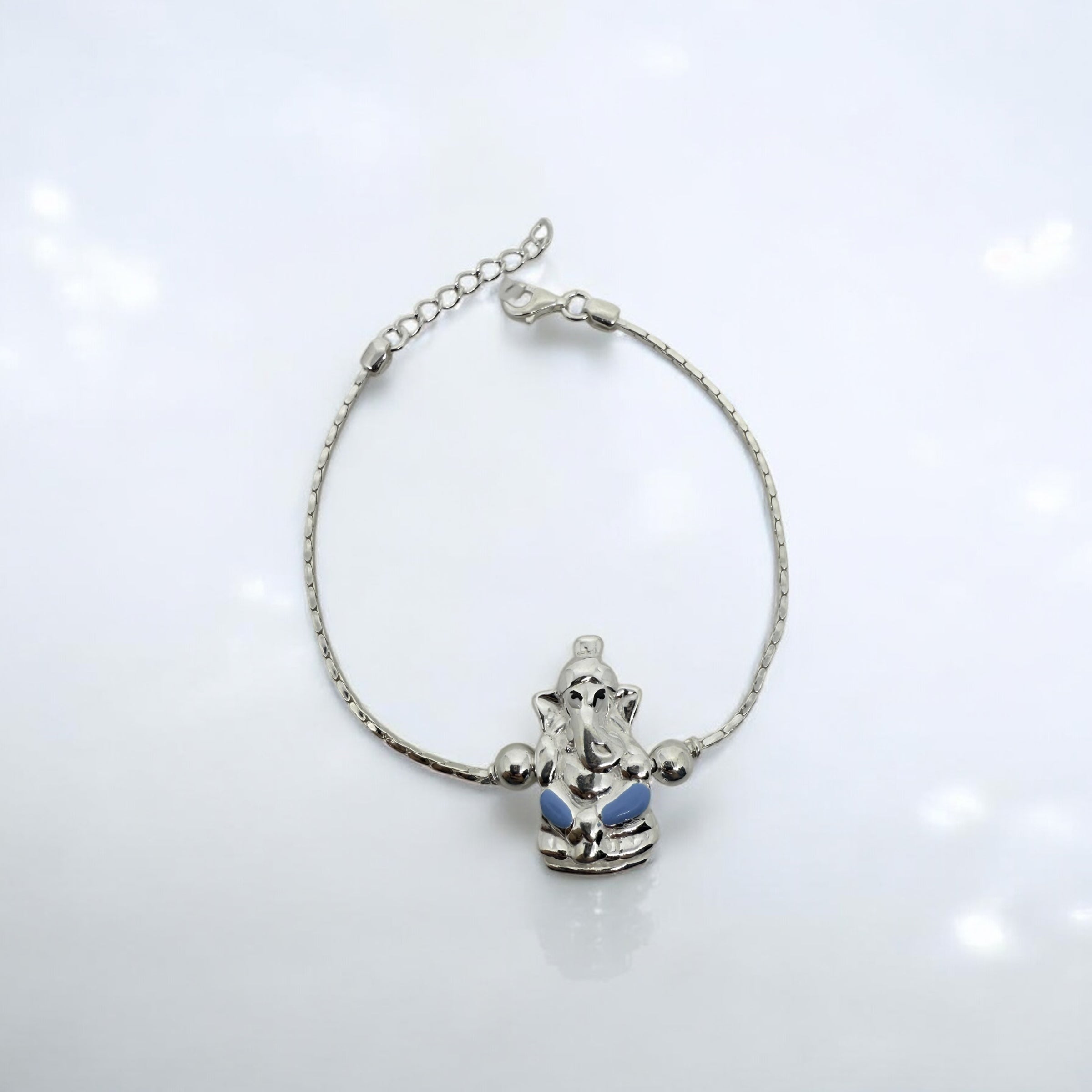 925 Sterling Silver Rakhi Bracelet | Ganesha