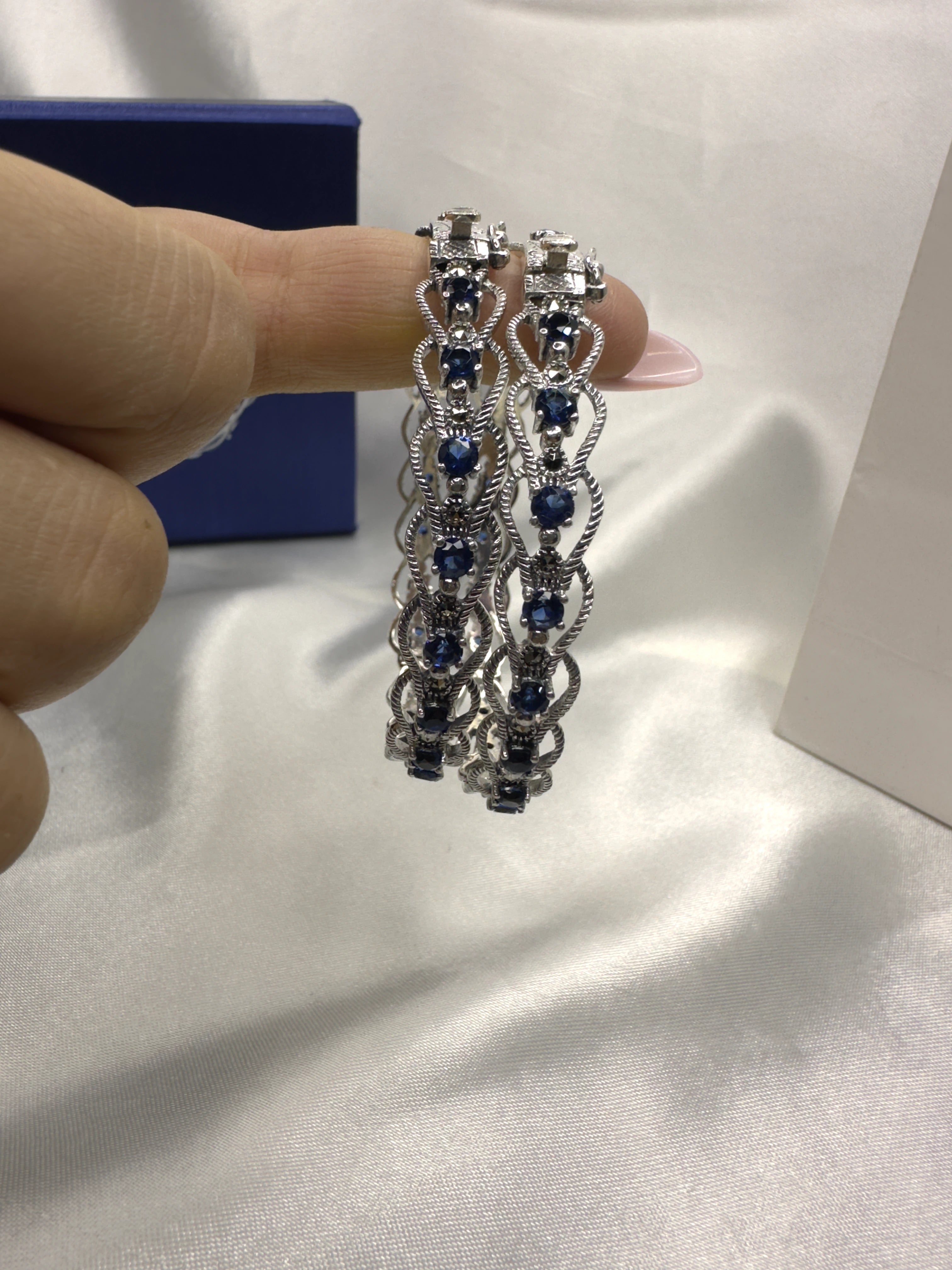 Wide Bangle Bracelet with Semi-Precious Gemstones ~ Dimitrios Exclusive B055